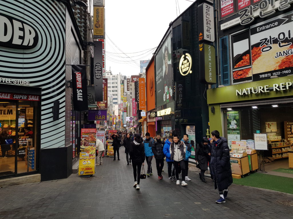 Seoul Myeongdong shopping street