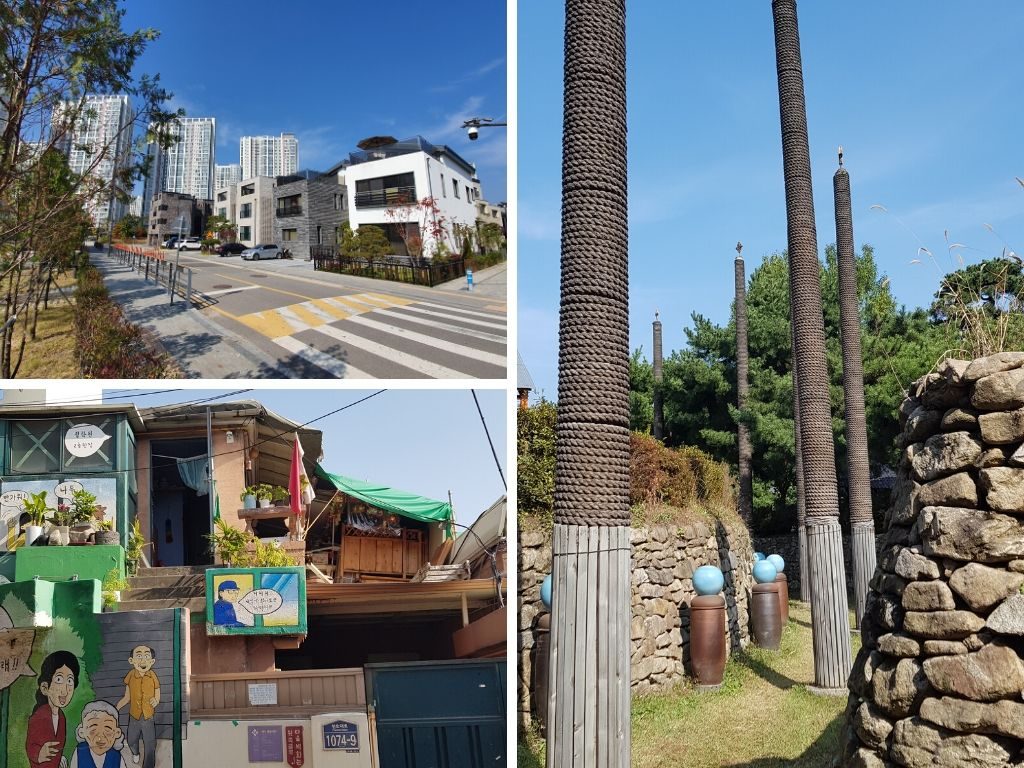 Seoul's Gangdong neighborhood and Gusanseongji in Hanam