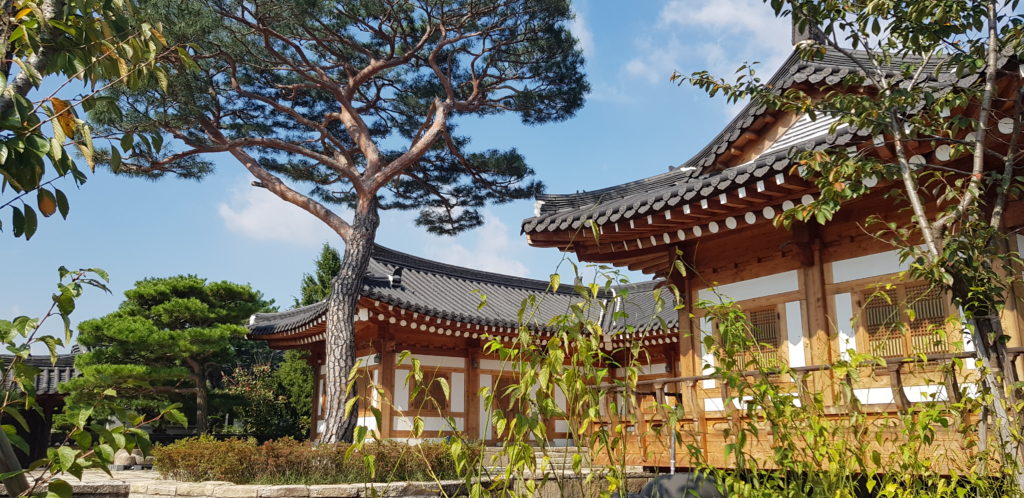 Hanok House in Gyochon Traditional Village in Gyeongju, South Korea