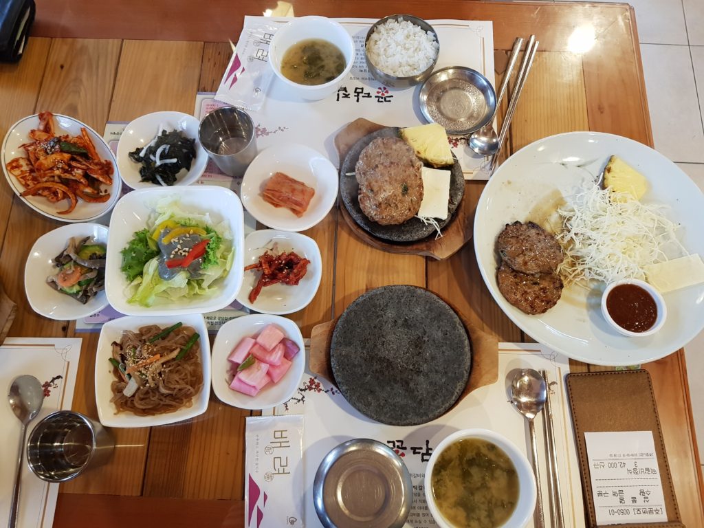 Beef patties at Jeonju Hanok Village