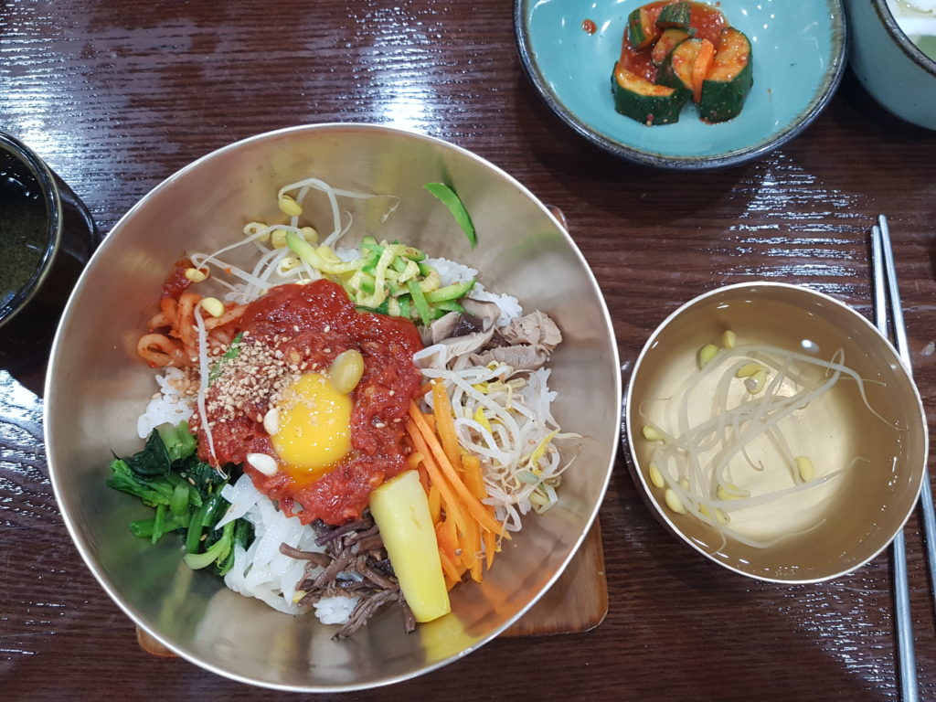 Jeonju Bibimbap at Hangukkwan restaurant in Jeonju, South Korea