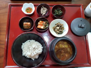 Temple meal at Balwoo Gongyang in Seoul, South Korea
