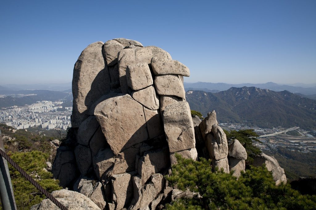 Bukhansan in Seoul, South Korea