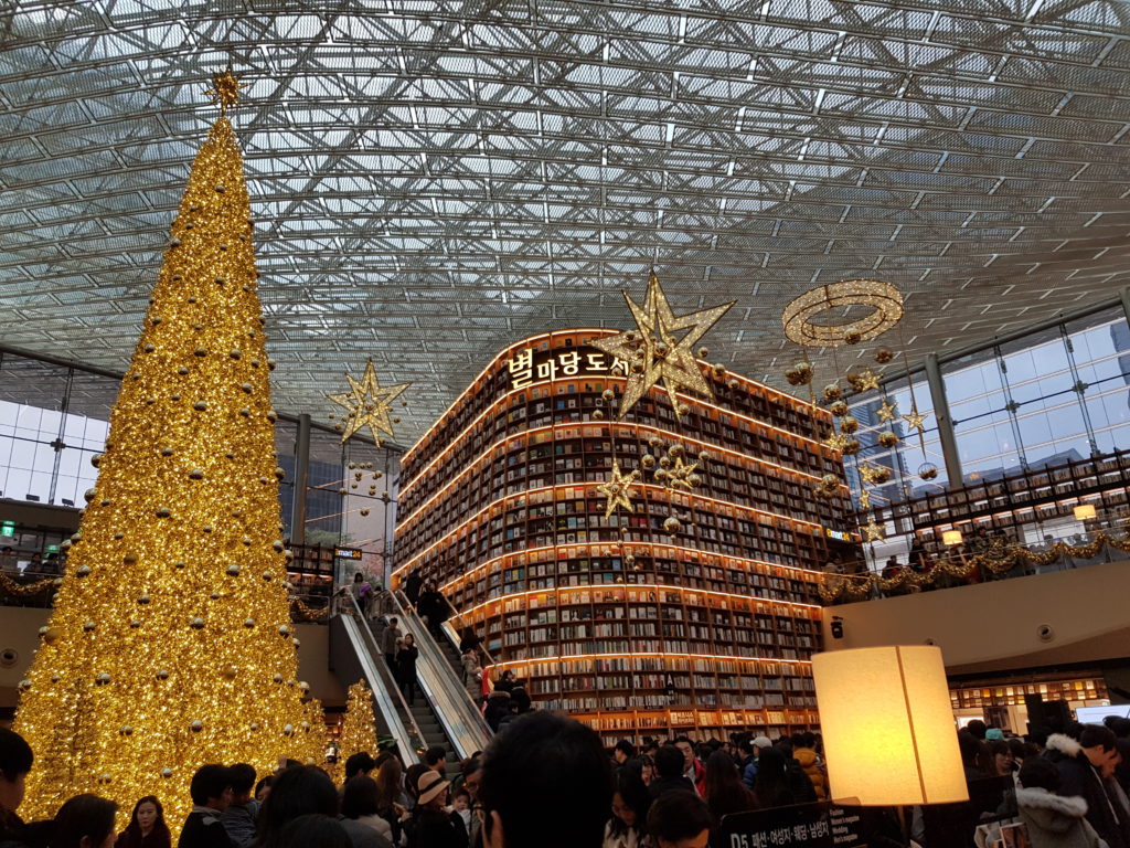 Bookstore at Coex Mall in Gangnam, Seoul