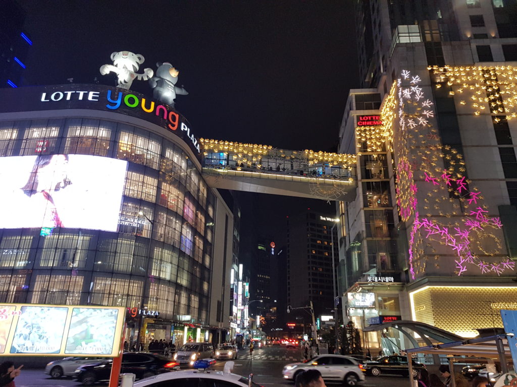 Lotte Department Store in Myeongdong, Seoul