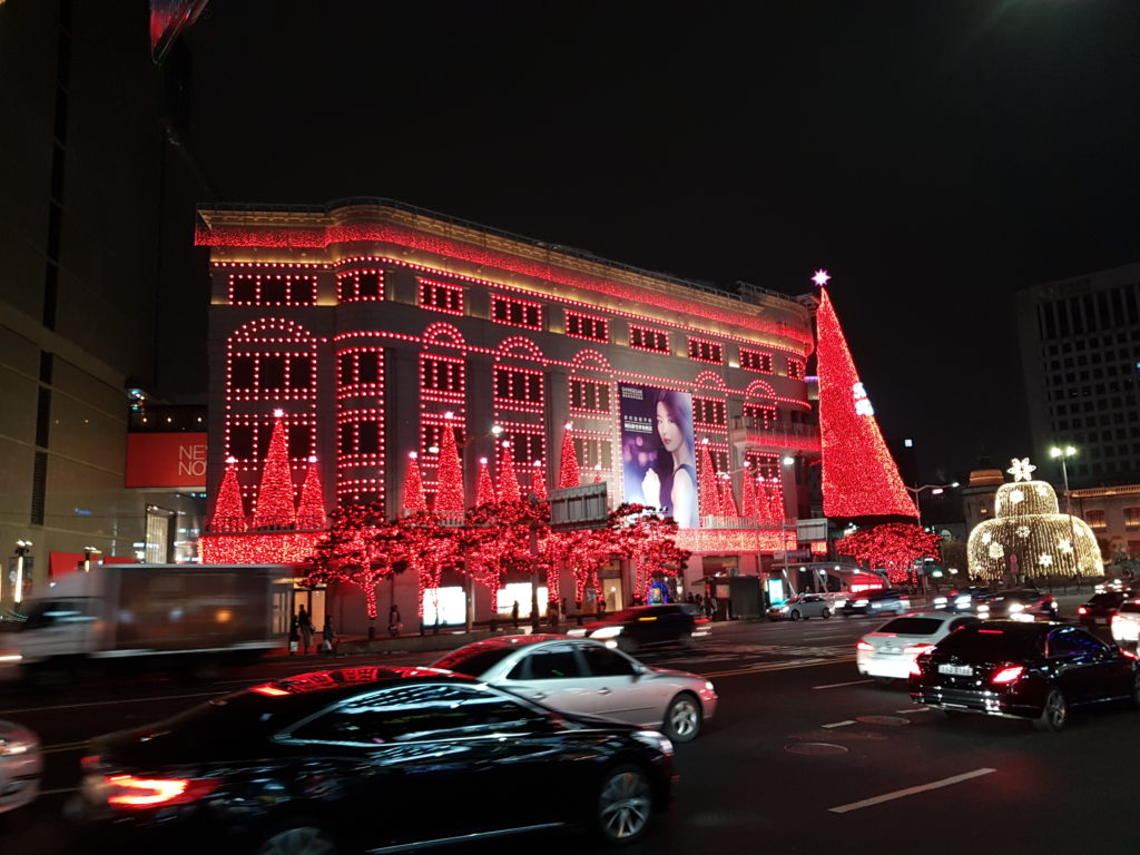 Shinsegae mall in Seoul, South Korea