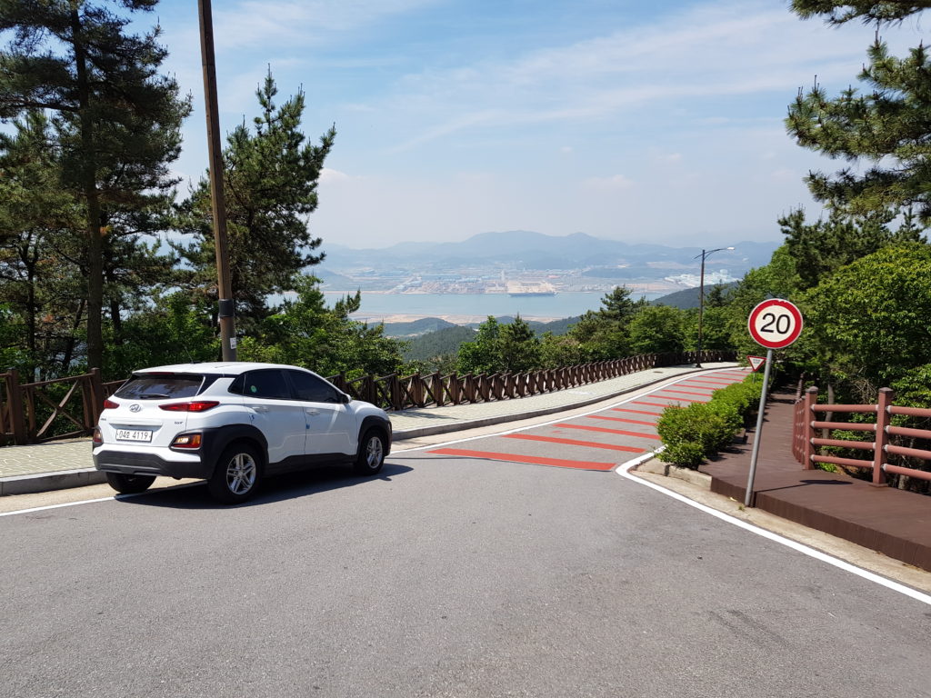 Car in Gwangyang during South Korea trip