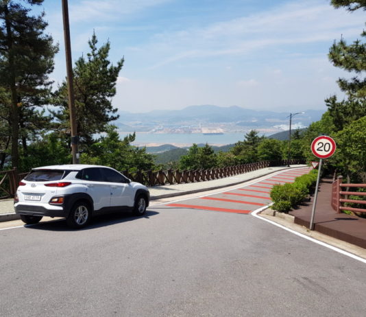 Car in Gwangyang during South Korea trip