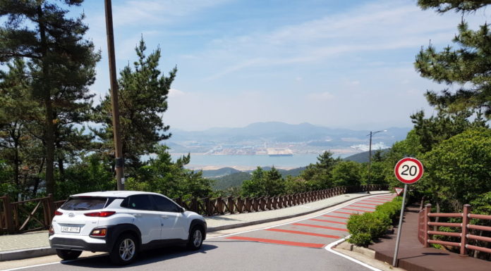 Car in Gwangyang during South Korea trip