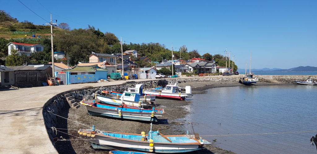 Jeokgeum village on Jeokgeumtto Island next to Goheung peninsula in South Korea