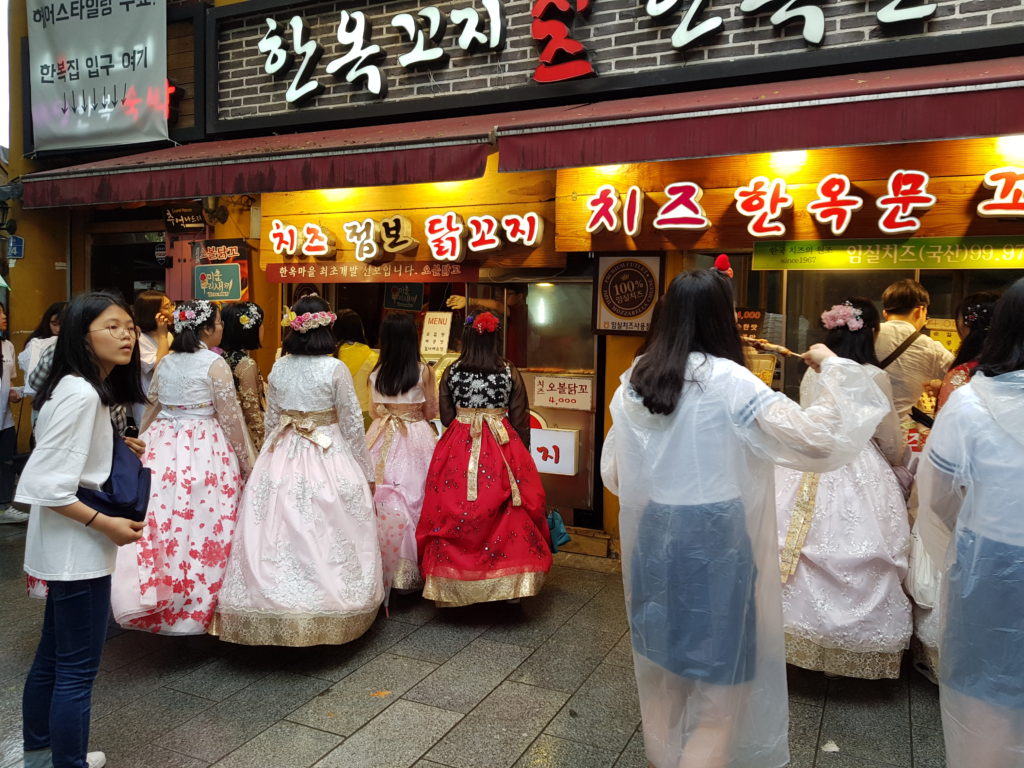 Streetfood at Jeonju Hanok Village, South Korea