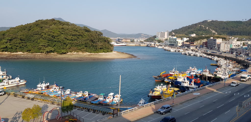 Wando Harbor on Wando Island in South Korea