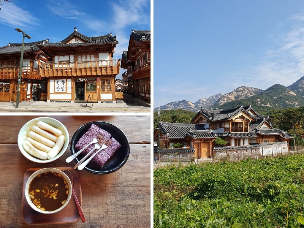 Seoul Cafe with Mountain View Myeonggeumtang traditional tea house