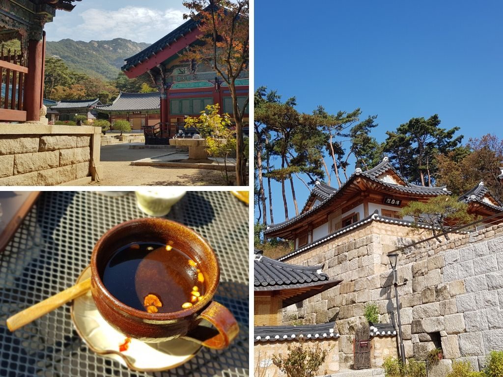 Seoul Cafe with a Mountain View Yeonjiwon Jingwansa temple