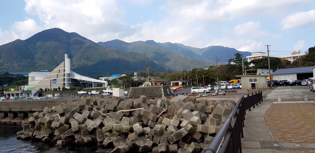 Miyanoura Port on Yakushima Island in Japan