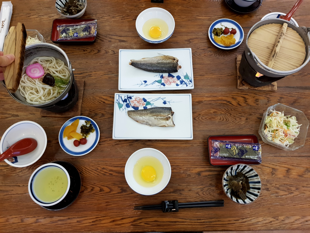 Breakfast at Tashiro Annex on Yakushima Island in Japan