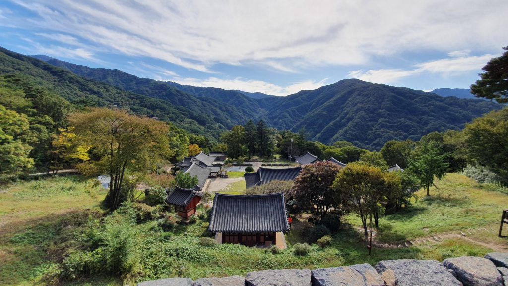 View at Byeoksongsa Temple in Jirisan National Park, South Korea