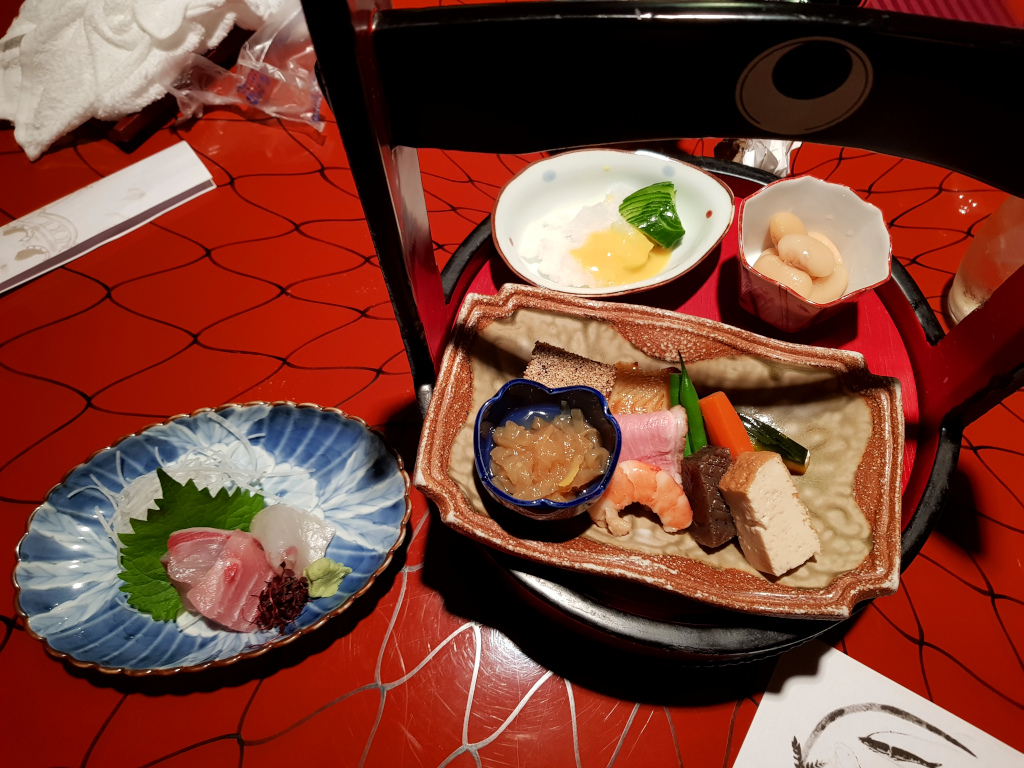 Meal at Shippoku Hamakatsu in Nagasaki on Kyushu Island in Japan