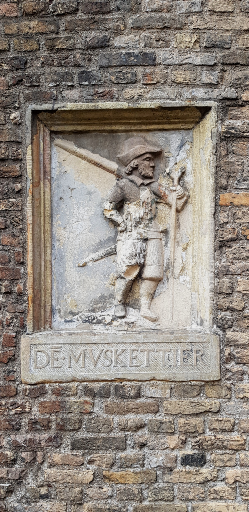 Rock-carving at Museum Prinsenhof Delft in the Netherlands