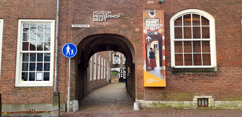 Entrance of Museum Prinsenhof Delft in the Netherlands