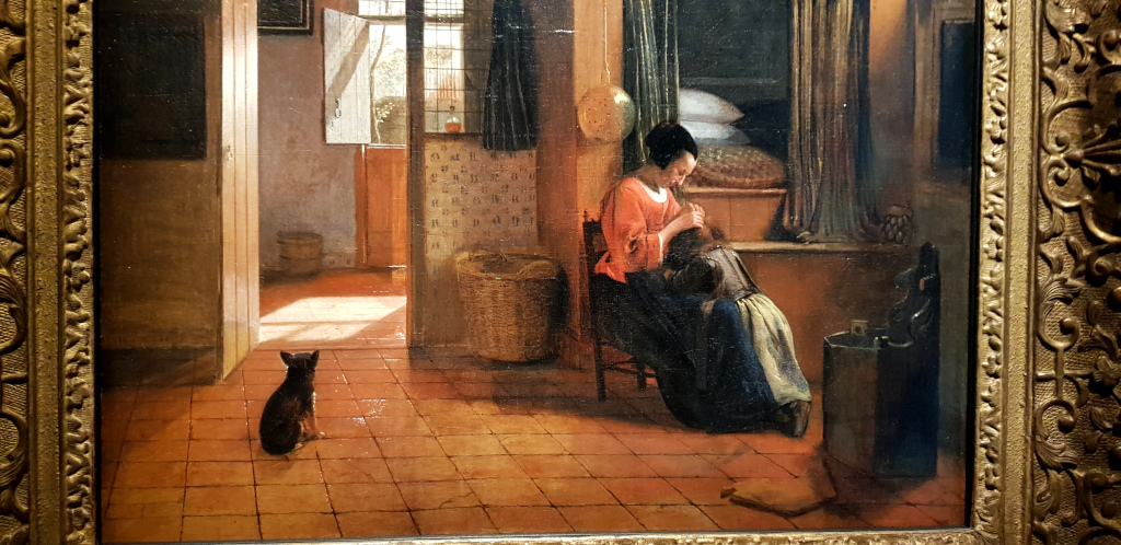 Pieter de Hooch exhibition in Museum Prinsenhof Delft in the Netherlands