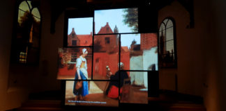 Pieter de Hooch exhibition in Museum Prinsenhof Delft in the Netherlands