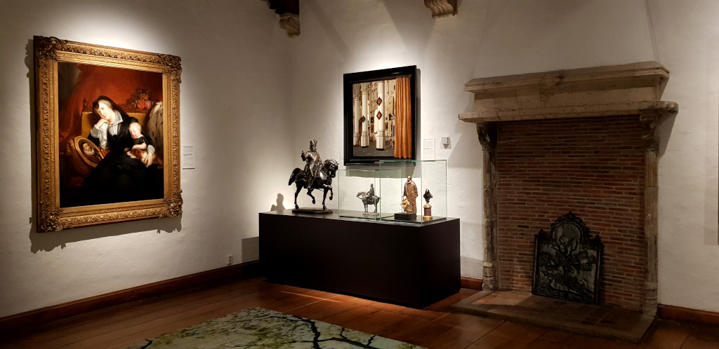 Willem of Orange bedroom in Museum Prinsenhof Delft in the Netherlands