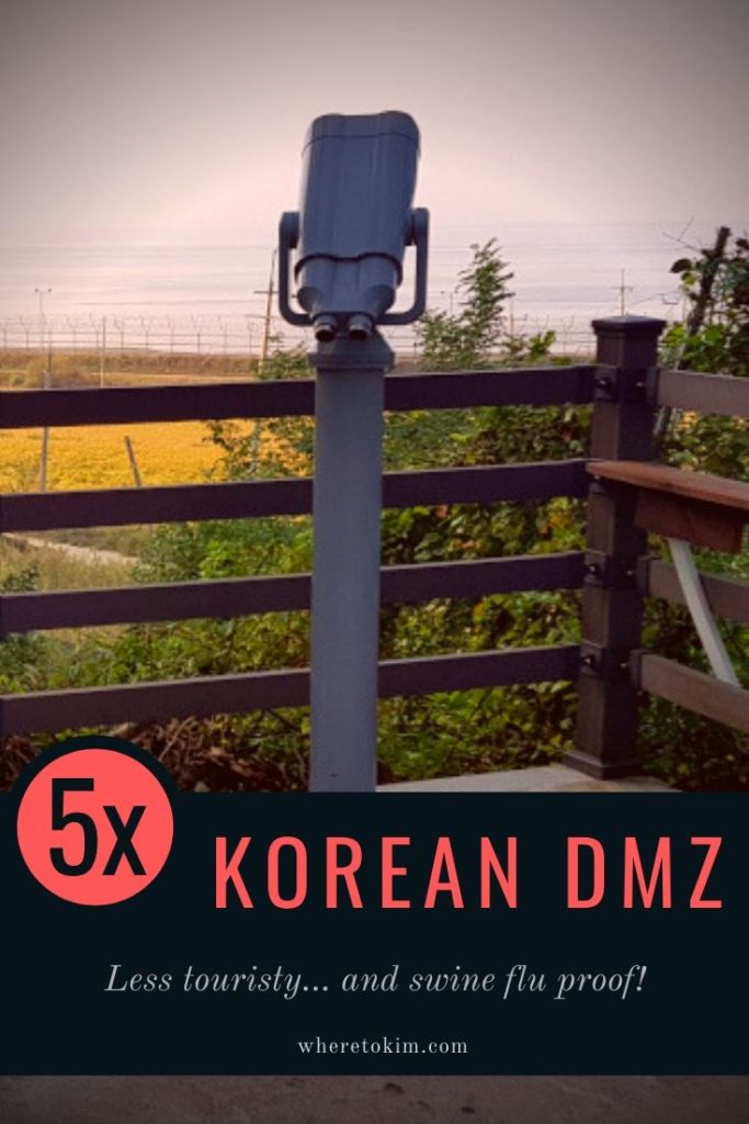 Alternatives for a touristy Korean DMZ or the swine flu