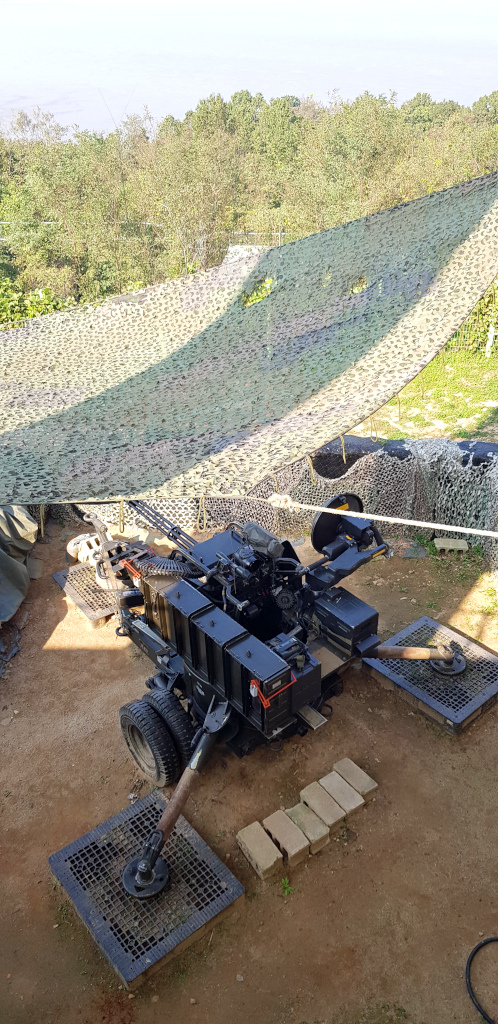 Gun at Ganghwa Peace Observatory on Ganghwa Island in South Korea