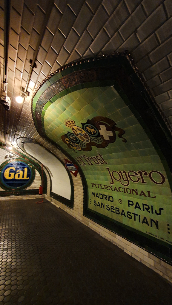 Andén 0 Chamberí subway museum in Madrid, Spain