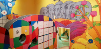 Elmer the Patchwork Elephant room at the Children's Book Museum in The Hague