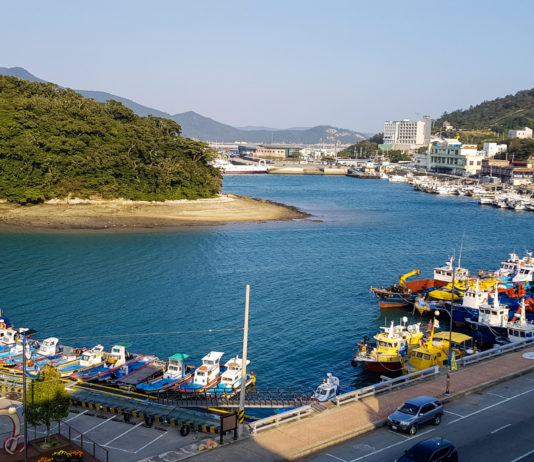 Wando Harbor on Wando Island in South Korea