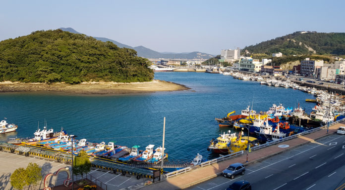 Wando Harbor on Wando Island in South Korea