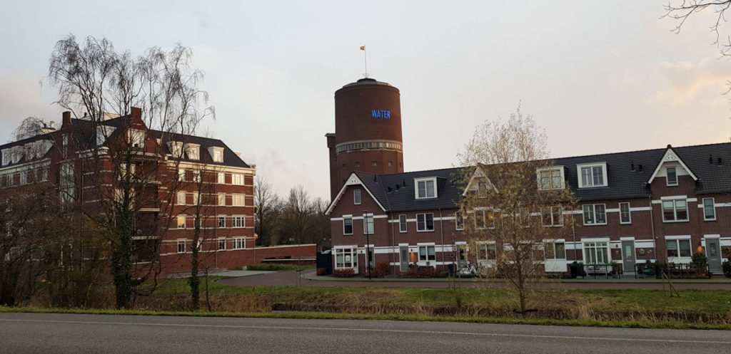 Water tower hotel and restaurant in Vlaardingen