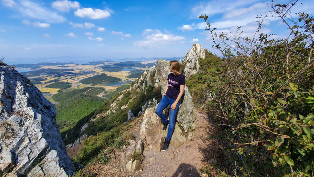 Kim at Dosolam Hermitage in South Korea