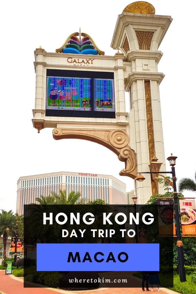 Day trip from Hong Kong to Macao