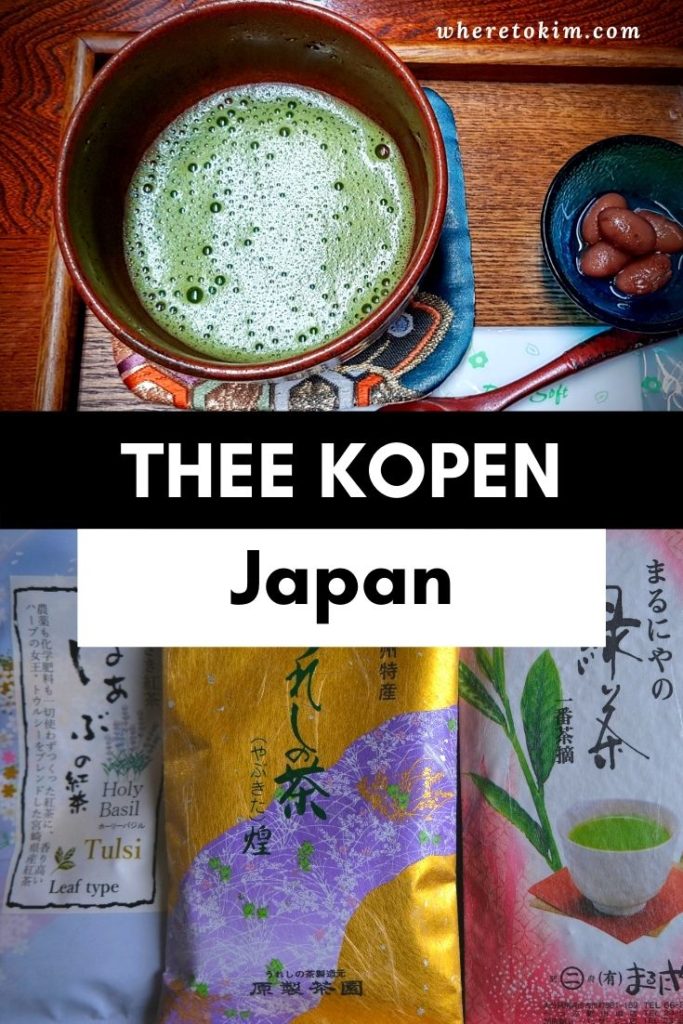 Thee kopen in Japan