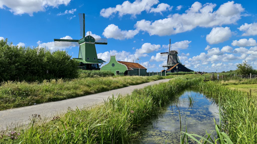 Windmills at Zaanse Schans, Netherlands