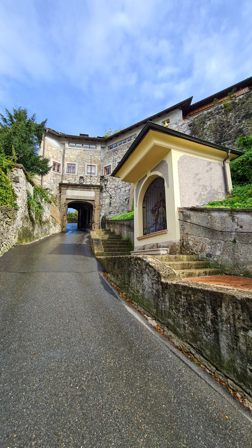Road to Capuchin Monastery in Salzburg