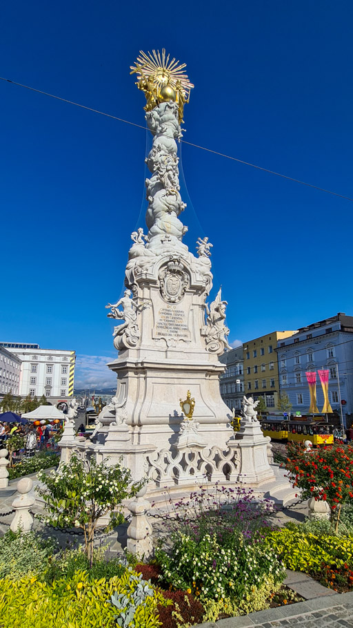 Trinity Column in Linz, Austria