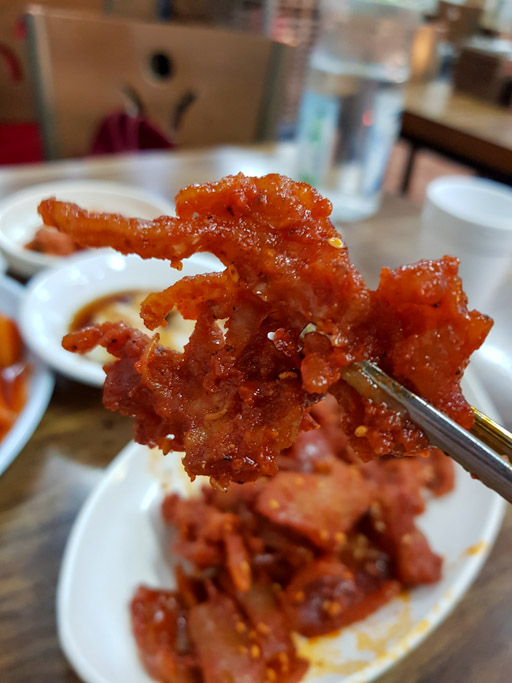 Korean street food: chicken feet