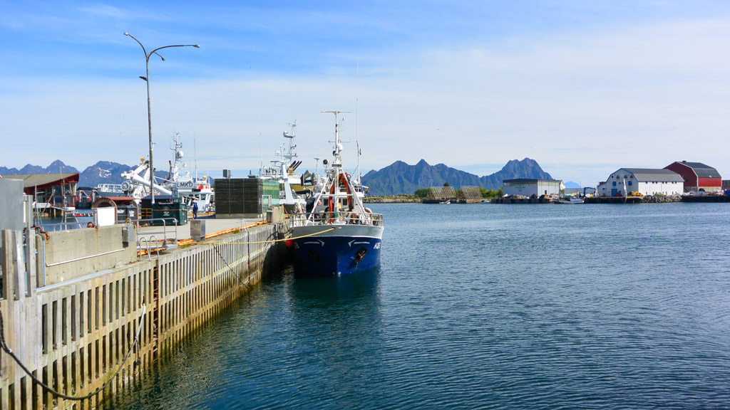 Svolvær in the Lofoten Islands in Norway