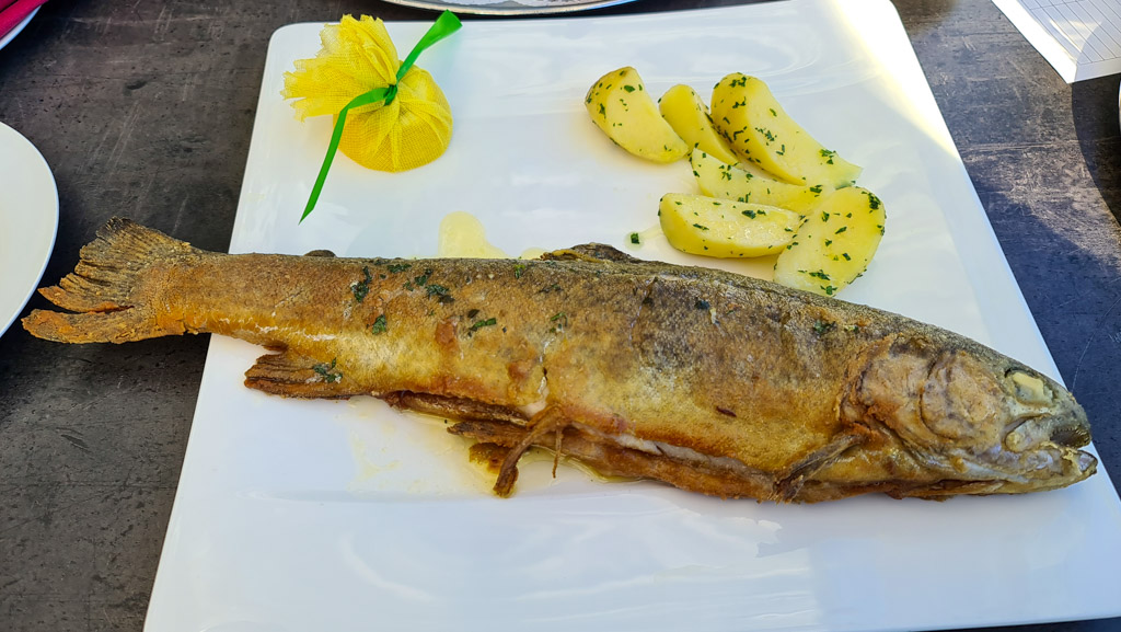 Austria food: fish from the lake