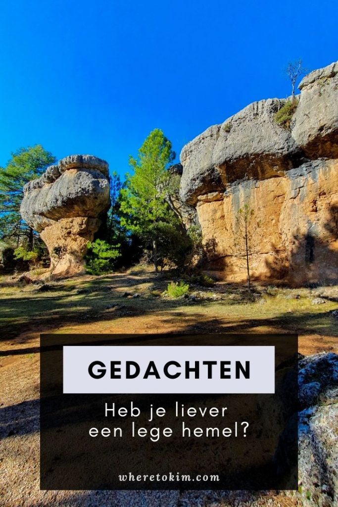 Gedachten: heb je liever een lege hemel?