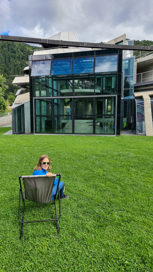 Kim at Domenig Steinhaus in Austria