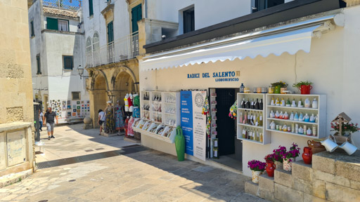 Shops in Otranto, Italy (Puglia)