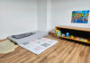 Montessori stijl babykamer met vloerbed