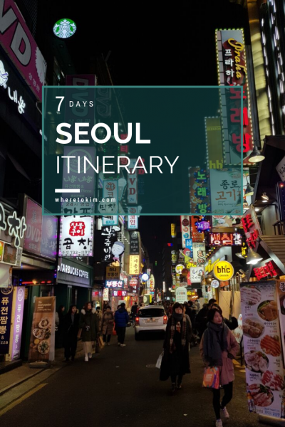 Seoul 7 days itinerary