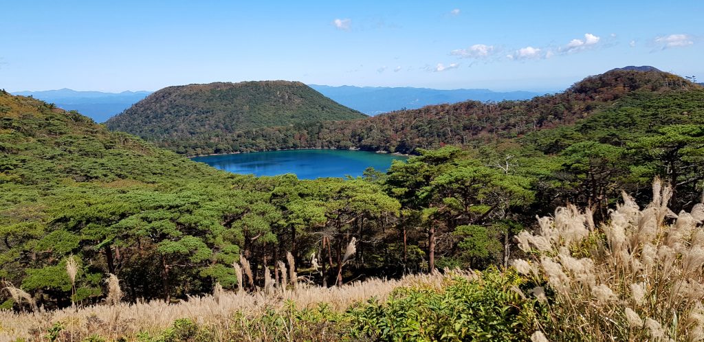 Ebino Kogen lake on Kyushu Island in Japan
