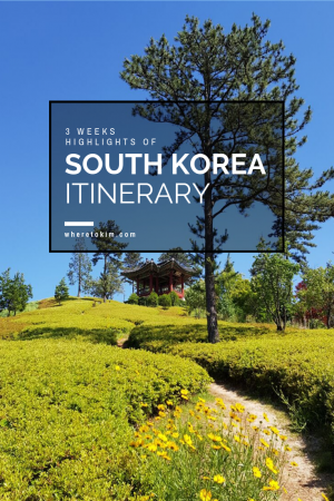 Highlights of South Korea travel itinerary